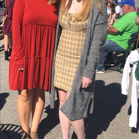 Cute Yellow/Gray Plaid Urban Outfitters Dress - Picture 10 of 10